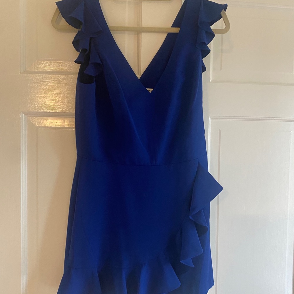 NWT blue amanda uprichard Freeport romper size small